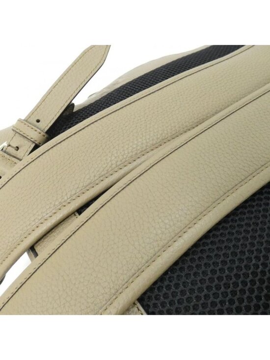 Gucci Backpack Leather Silver